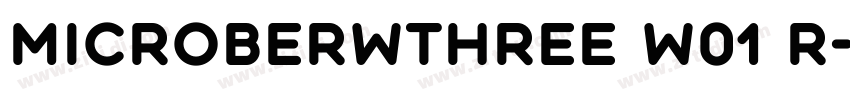MicroberwThree W01 R字体转换